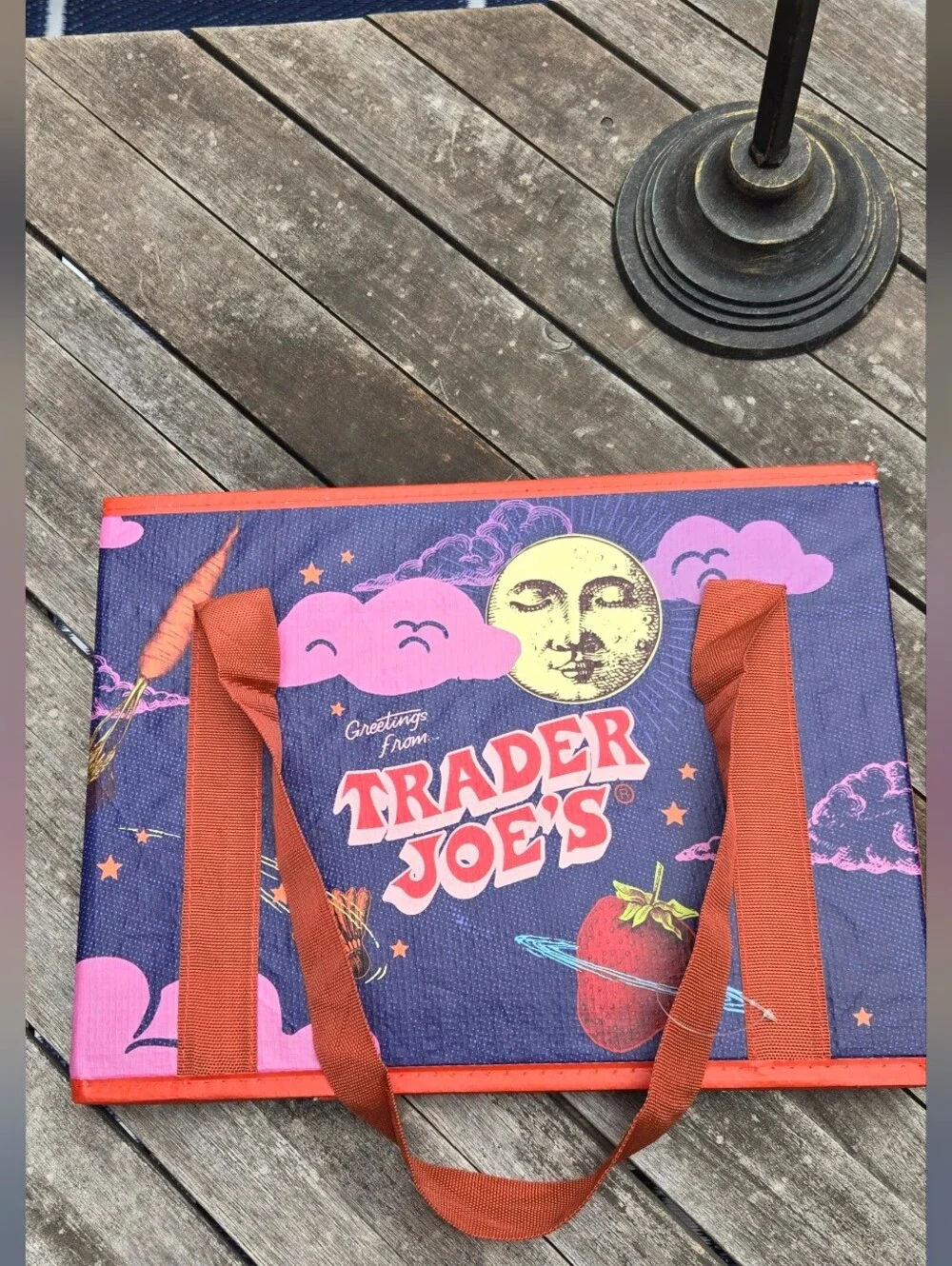 TRADER JOE'S FUN COLLAPSIBLE Tote Bag